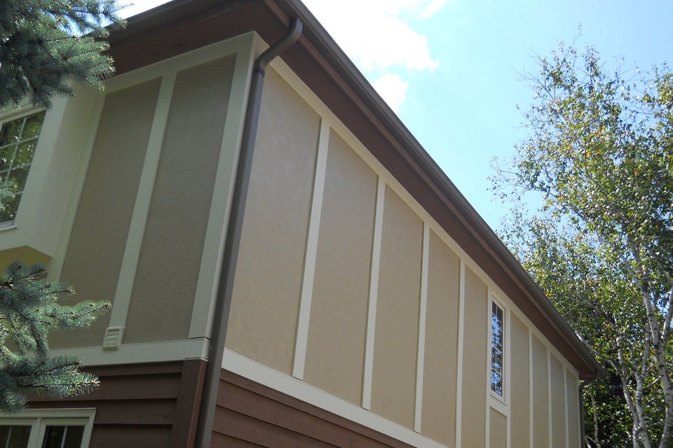 James Hardie panel stucco texture
